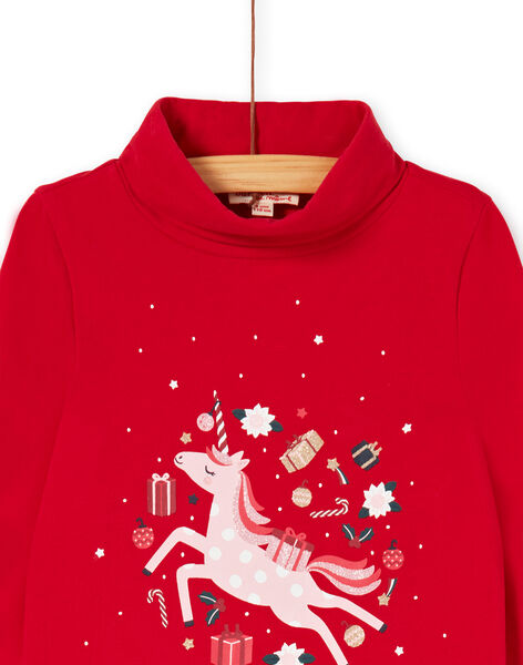 Sous-pull à col roulé et imprimé licorne à paillette  KANOSOUP / 20W901Q1SPLF529
